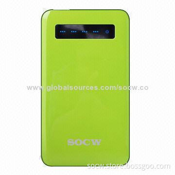 10,800mAh Power Bank for iPhone 5/iPad/Samsung Galaxy, 5V at 1A Input